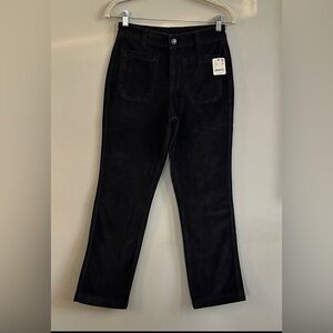 Free People velvet high rise kick flare pants size 6